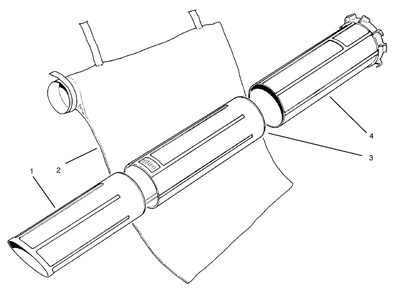 Vacuum Bag Assembly Diagram and Parts List for 51533  Lawn Boy Leaf Blower / Vacuum